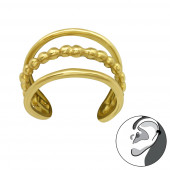 Cercel ear cuffs din argint placat cu aur galben model DiAmanti DIA28230